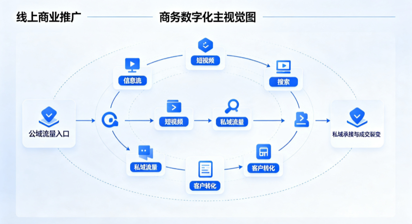 剑阁县线上商业推广怎么做？全域流量闭环搭建与低成本转化实战指南